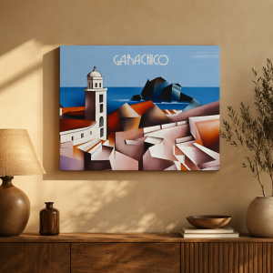 Canvas Garachico Tenerife — Arte Cubista | Chili & Canary